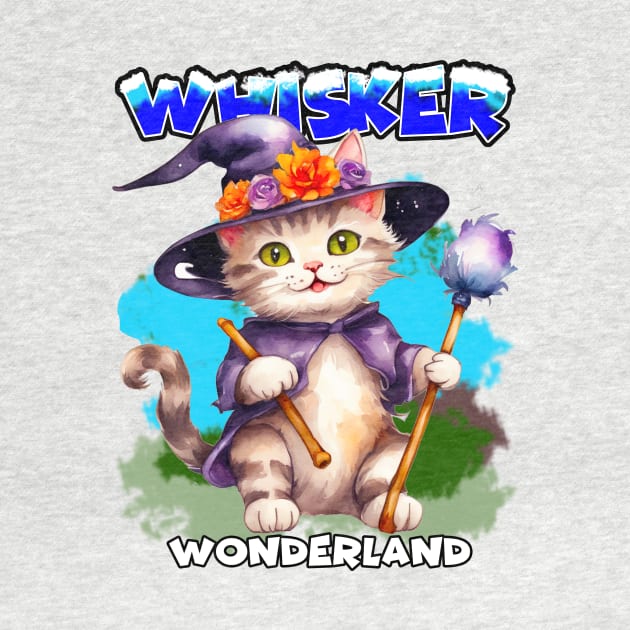 Whisker wonderland ,cat witch magic by moss @ ploy love design